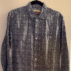 Floral Patterned Casual Button Down Shirt